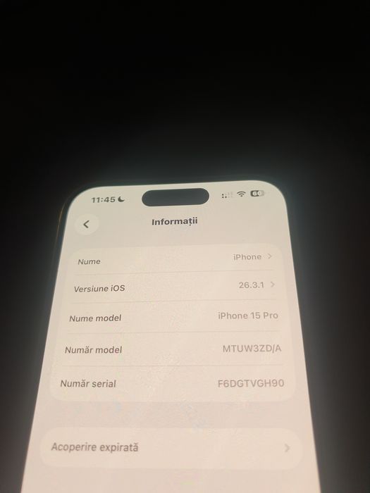 iPhone 15 Pro 128GB 90% Battery Health Alb