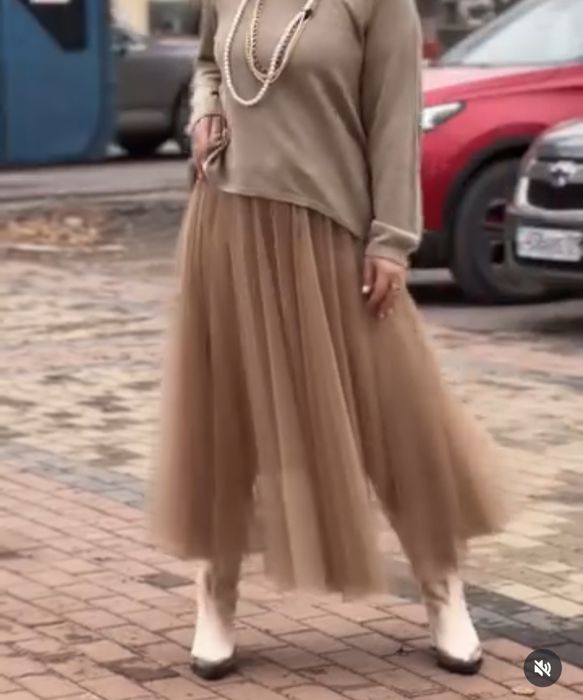 Юбка женская гипюр сетка