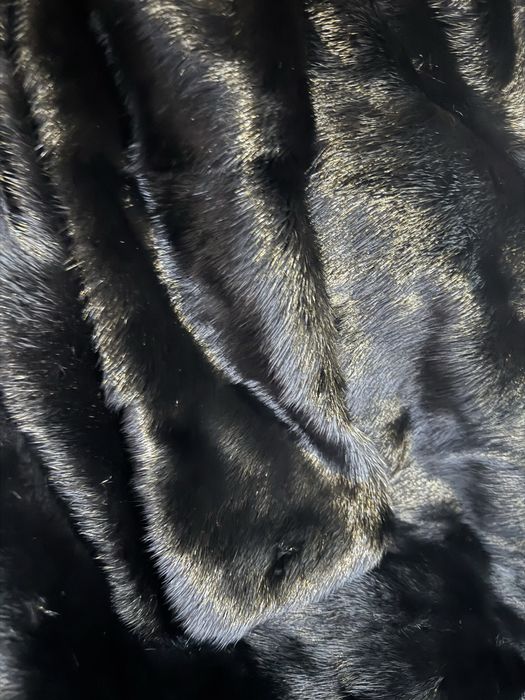 Шуба черная норка