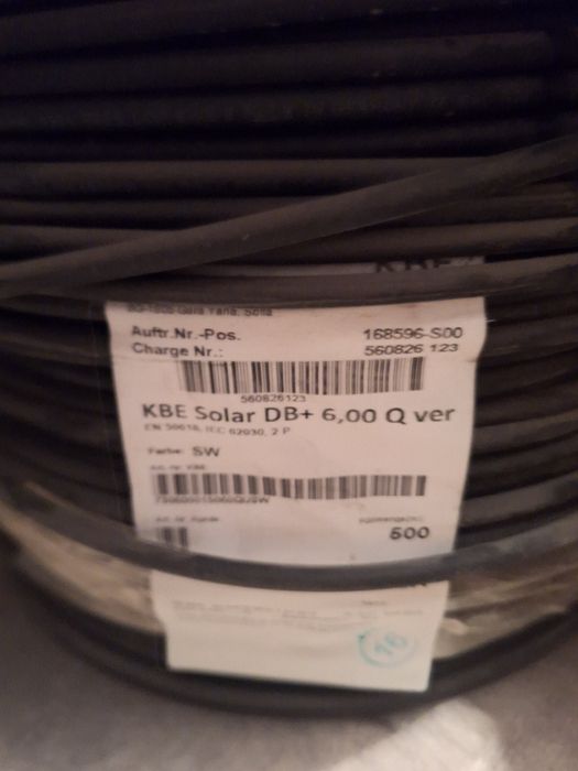 Кабел за соларни панели 6mm