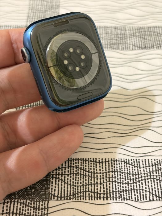 Apple watch series 7 45mm blue + 12 каишки