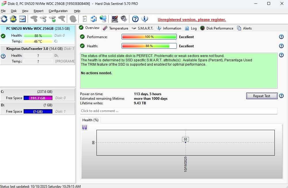 SSD M.2 Western Digital SN520 256GB M.2 2230 PCIe NVMe.