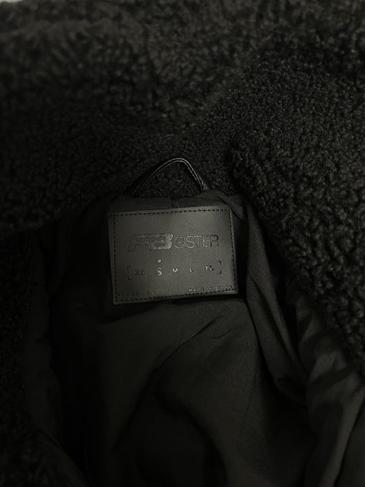 Черно зимно яке - тип Teddybear