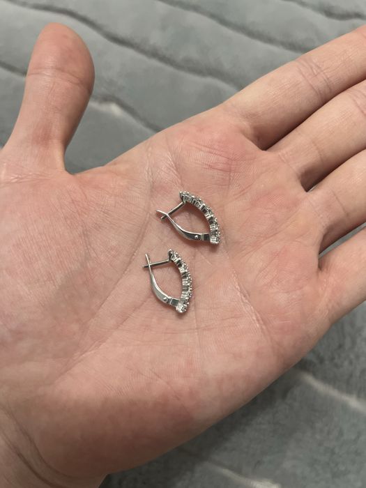 серебряные серьги