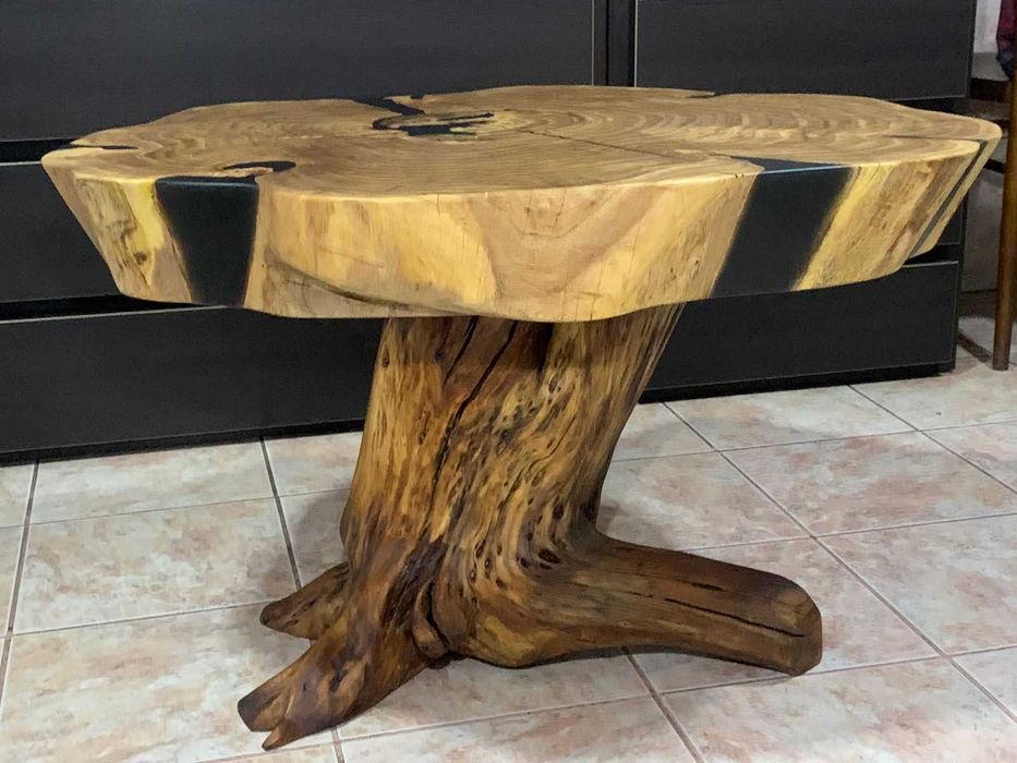 кофейный столик из спила