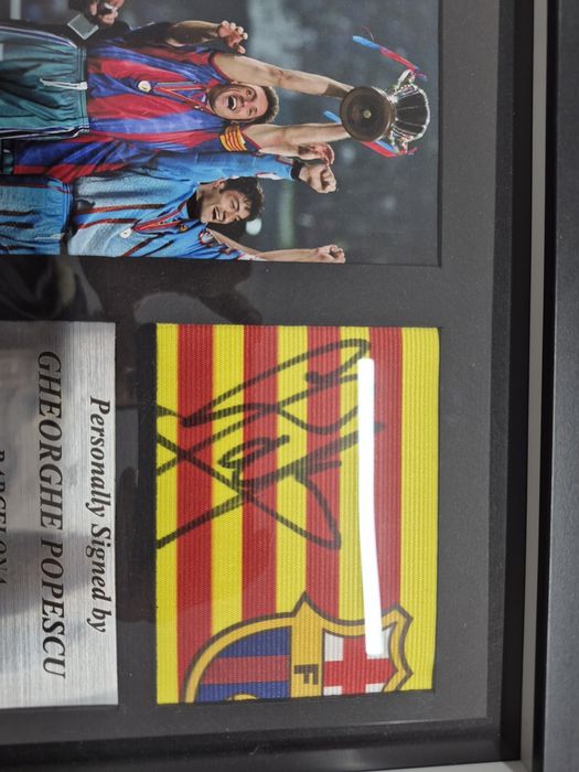 Gheorghe Popescu Barcelona banderola de capitan