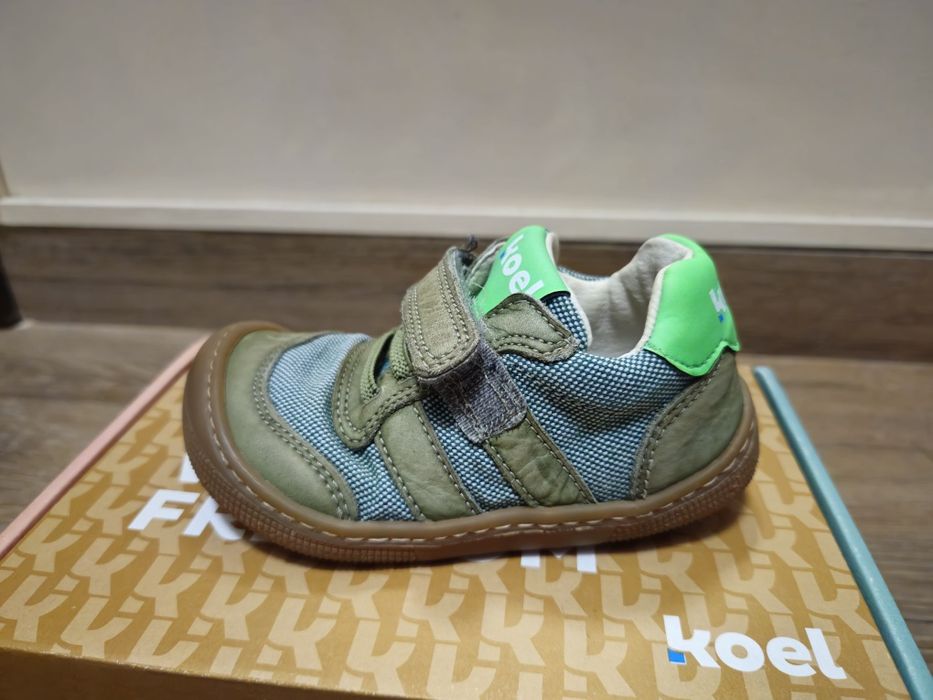Детски боси обувки KOEL Dylan II Textile Olive