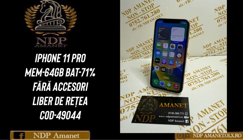 NDP Amanet Braila Iohone 11 Pro 64gb (49044)