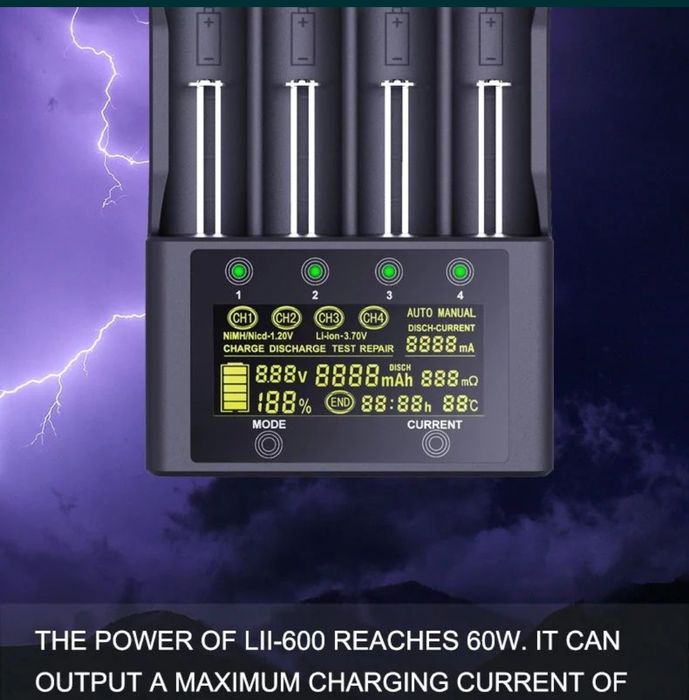 Incarcator Profesional Liitokala LII-600 Li-ion 3.7V NiMH 1.2V Camping