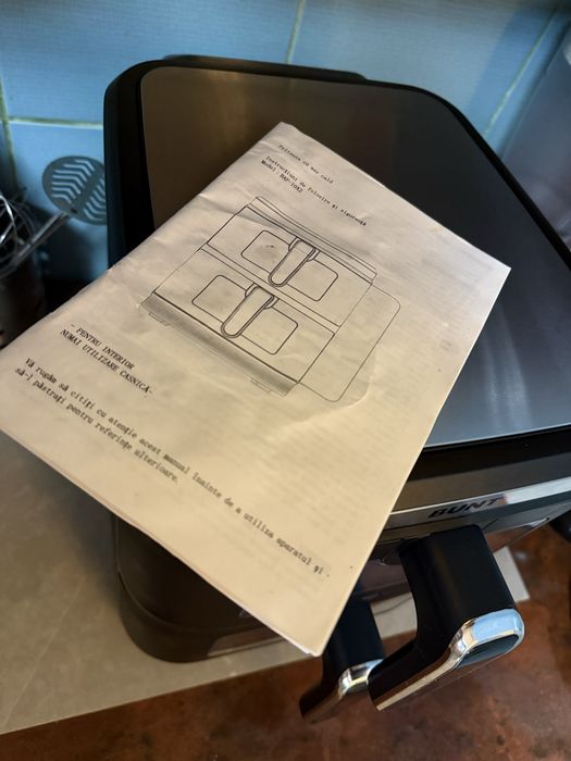 air fryer cu 2 cosuri