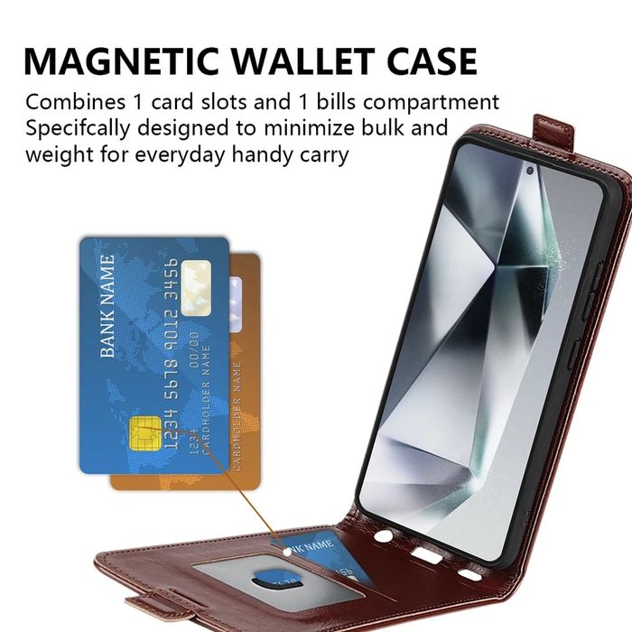 Xiaomi Redmi Note 14 / 14 Pro / 14 Pro+ / Вертикален кожен калъф