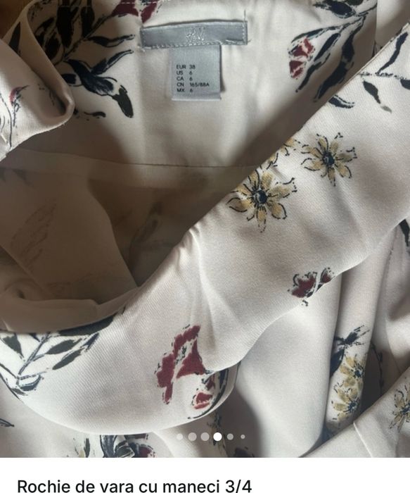 Rochie de vara cu maneci 3/4