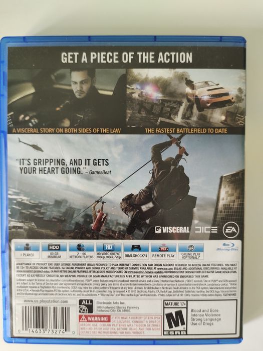 Battlefield Hardline игра на PS4