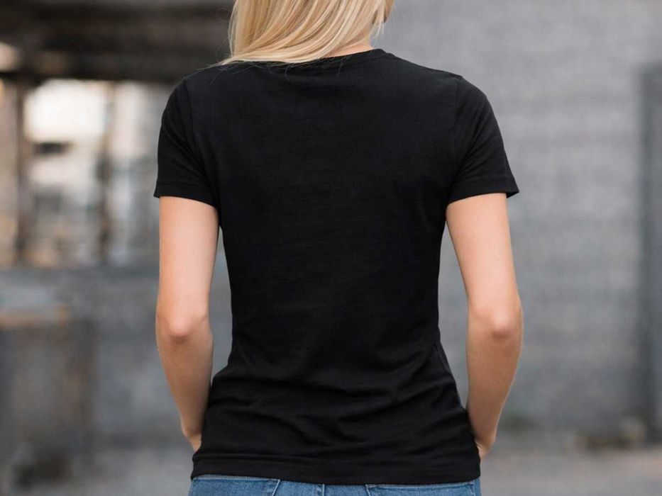 Дамска черна тениска „Pew Pew Madafakas“