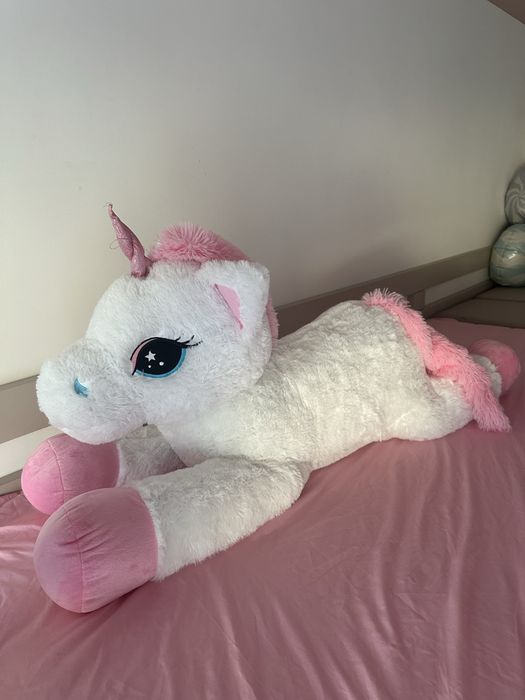 Плюшен еднорог 120 см