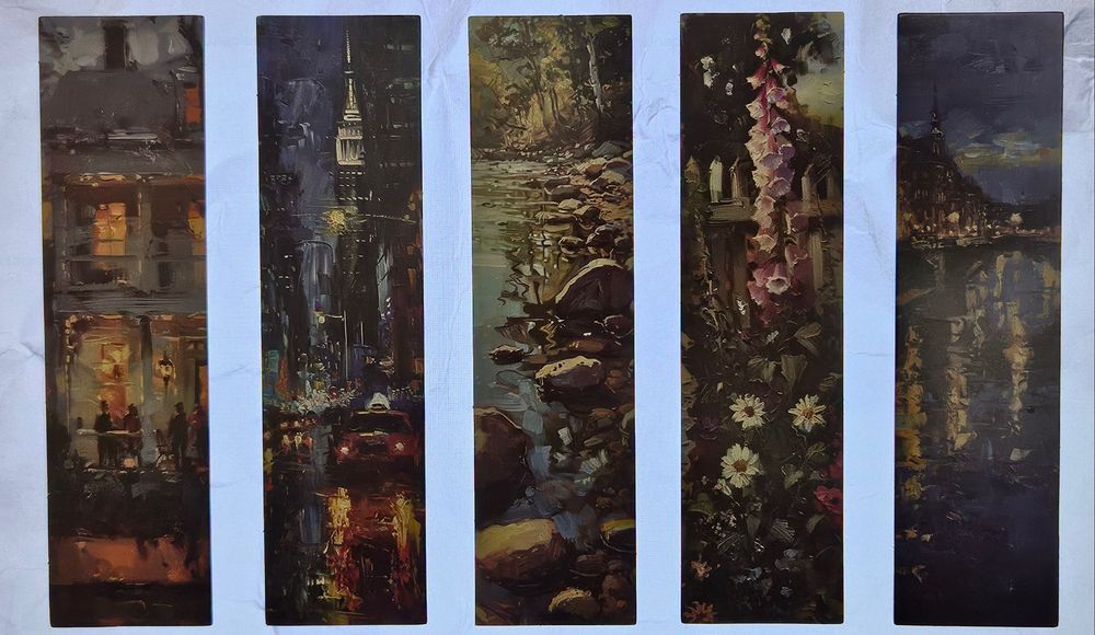 Книгоразделители с пейзажи