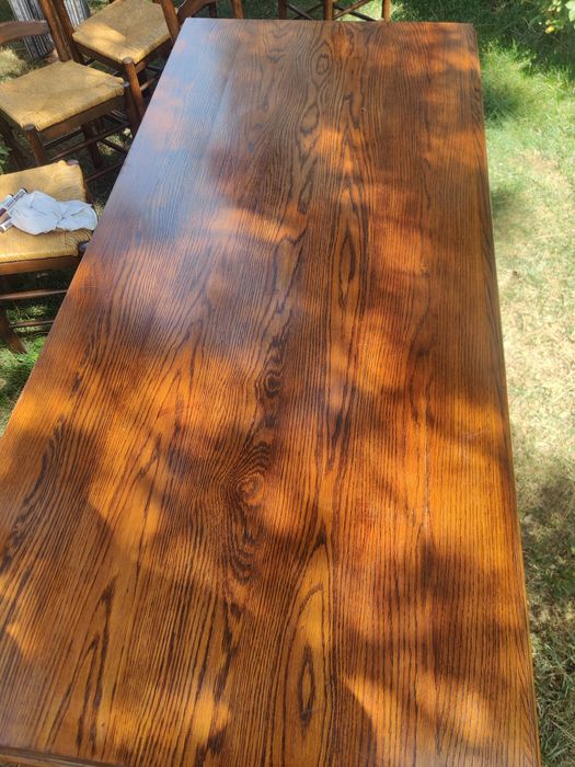 Masă veche 183 x 85 din lemn masiv de stejar