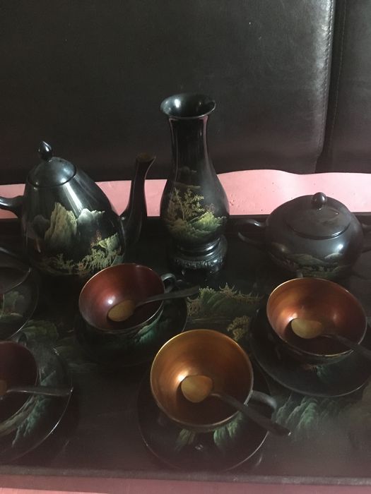 чаши,чинии Weimar,Satcuma, и дървен сервиз..