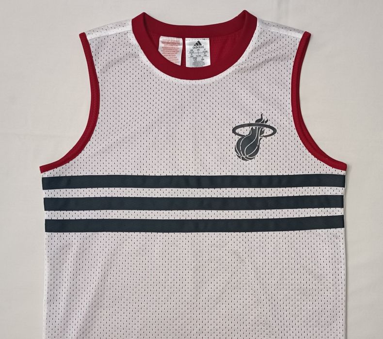 Adidas Miami Heat Reversible Jersey оригинален потник ръст 147-164см 13-14 години Адидас Маями Хийт потник