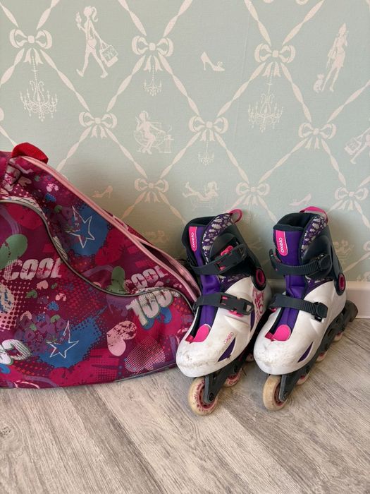 Роликовые коньки, размер 35-37, регулируется