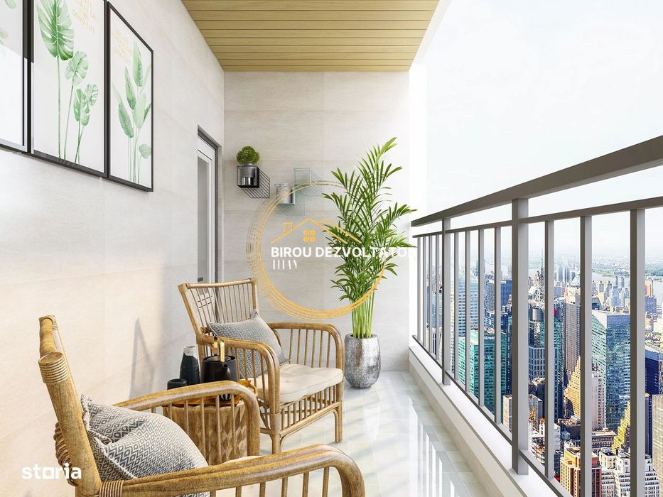 Vedere superba zona verde Parc Comercial Titan Parcul Teilor