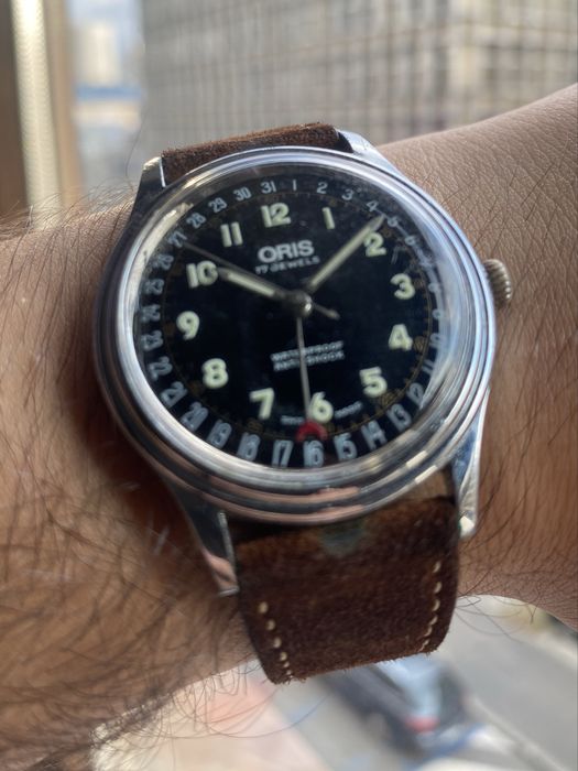 Oris Pointer Date, calibru 705, anii '60-'70