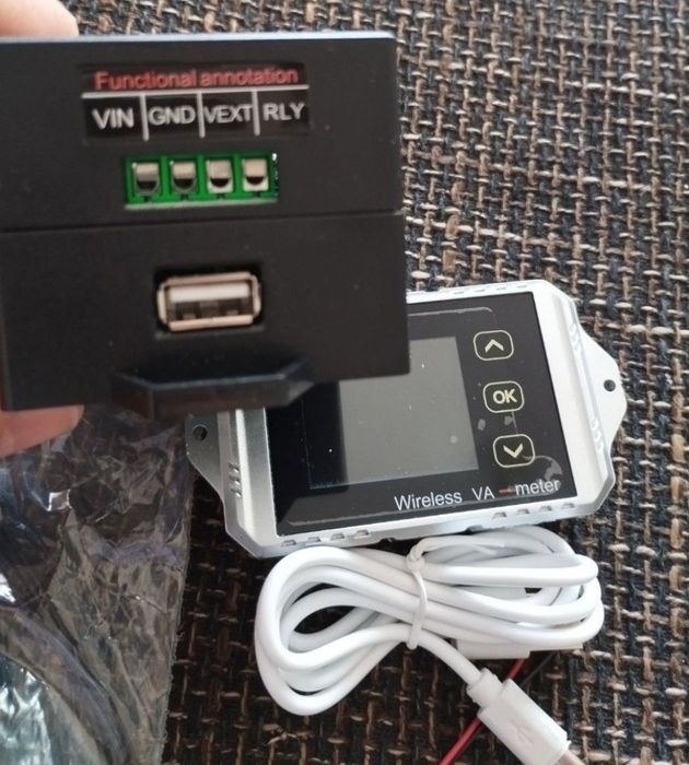 VAT1200 Wireless DC Voltmetru Tester de curent Masurare Watt Contor de