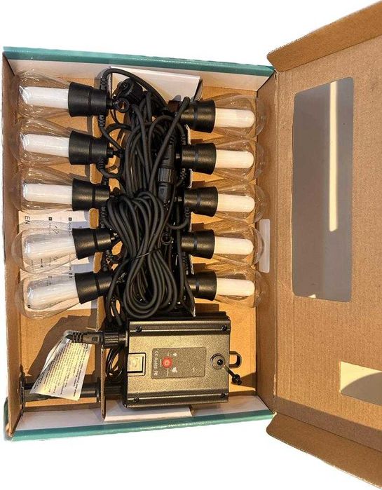 Ghirlanda Solara Soleil Flacara Efect, 10M 10becuri, nou!