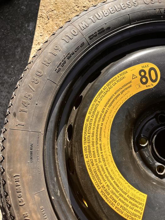 Roată/Roți rezerva slim 5x112 Audi VAG Volkswagen Skoda Seat