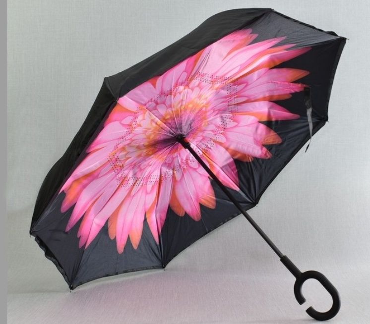 Ветроупорен затварящ се наобратно чадър COOLBREL/Безплатна доставка!/