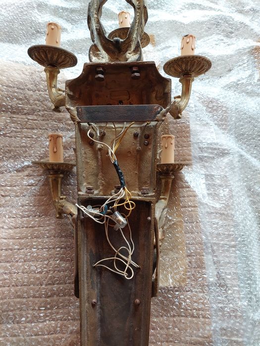 Aplica mare de perete din bronz masiv