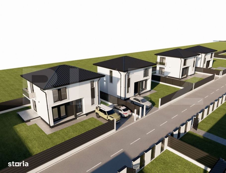 Casa moderna, materiale premium, 150 mp construiti, zona rezidentiala