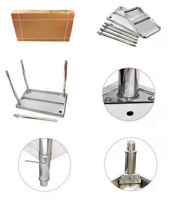 Masa din inox centrala 1500x600x850H,Masa de lucru ,Transport Gratuit