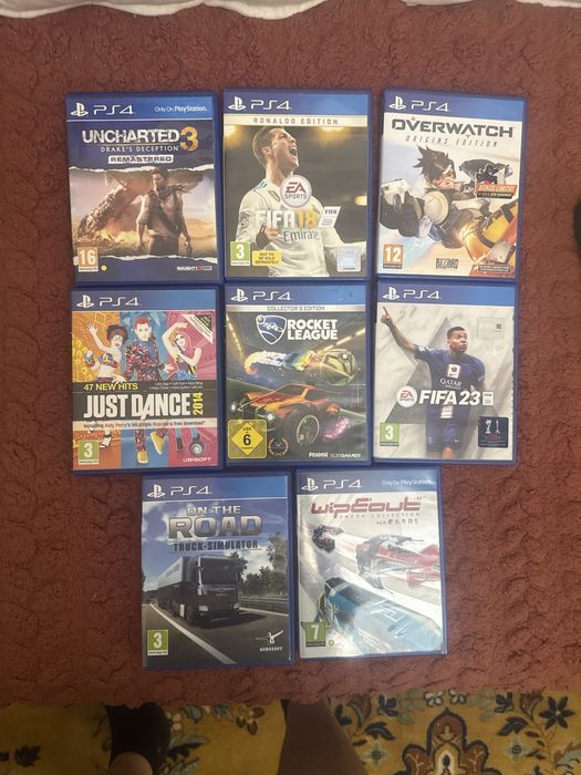 PS4 slim STAR WARS + 2controllere + volan + 8jocuri