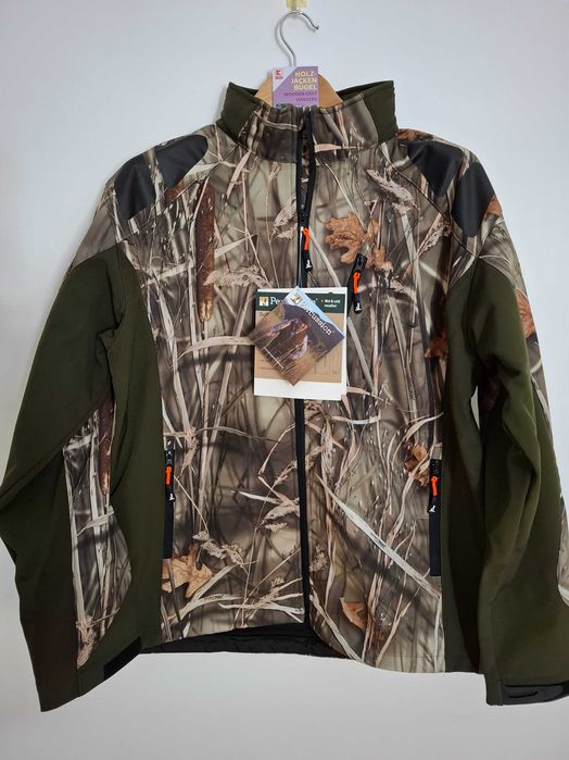 Jacheta Vanatoare Percussion Softshell Blouson GhostCamo ForestGreen.
