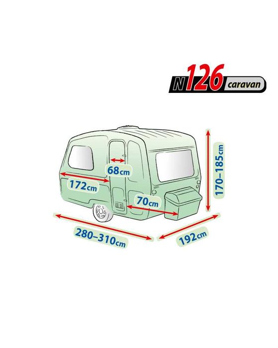 Покривало За Каравана Kegel,Водоустойчиво,UV Защита,3410мм Воден Стълб