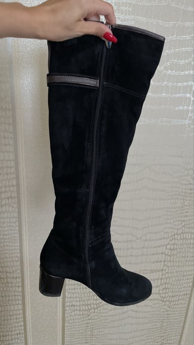 Сапоги зима замша натуральная цигейка