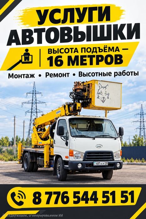 Услуги автовышки