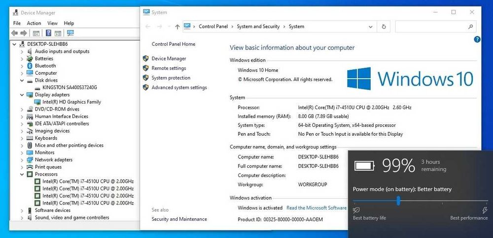 Laptop Lenovo Z50 15.6", i7-4510u, 8 GB RAM, SSD 240 GB, bateria 2h