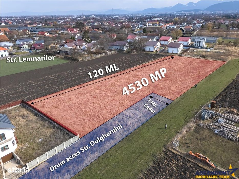 Teren intravilan Stupini, zona de case, utilitati in apropiere, 40 eur