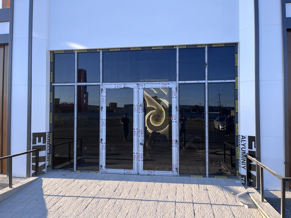 Алюминии витражи пластик