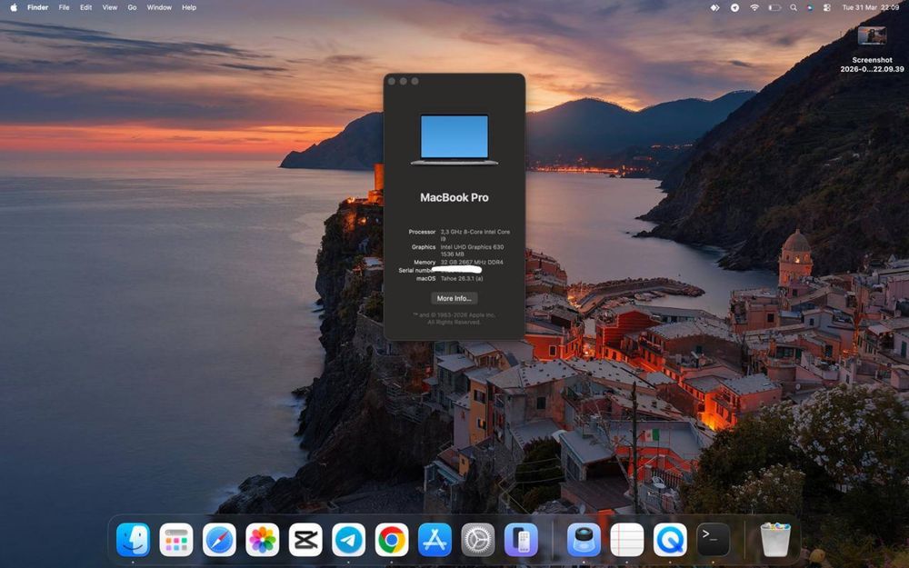 Macbook pro 15.6 dyum