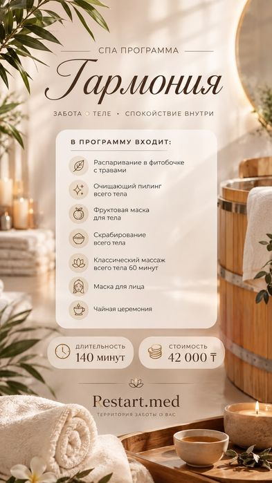 Массаж и спа процедуры