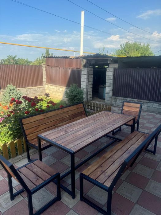 Комплект скамья и стол