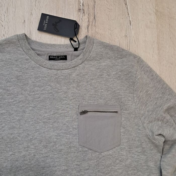Мъжки ватиран пуловер "Brave soul" - S, M, L и XL