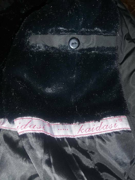 Дамска черна шуба