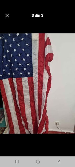 steag drapel original usa ,2,3 metri in iasi  stelute brodate  bumbac