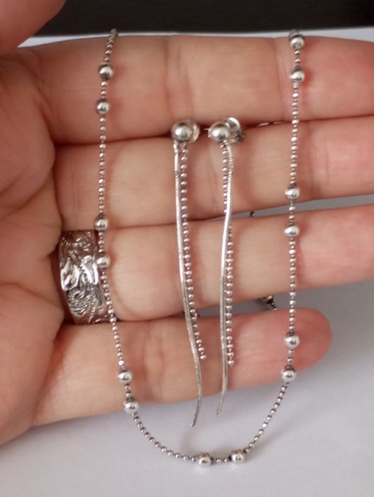 Set cercei și colier argint 925