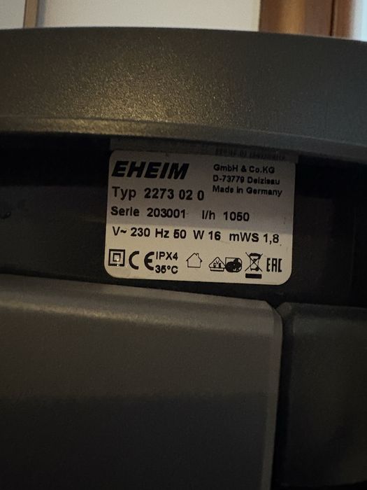 Filtru extern acvariu eheim professionel 4+