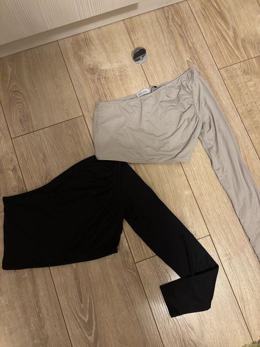 топове и рокля с паднали рамене